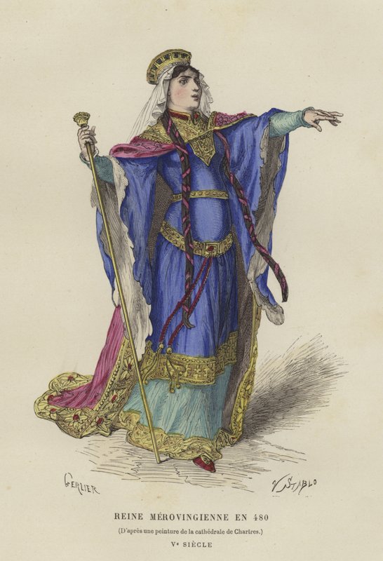 Regina merovingia, 480 da French School