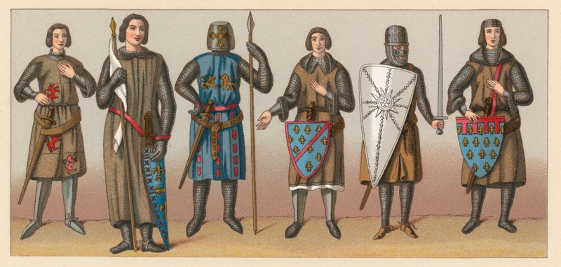 Costume del Medioevo da French School