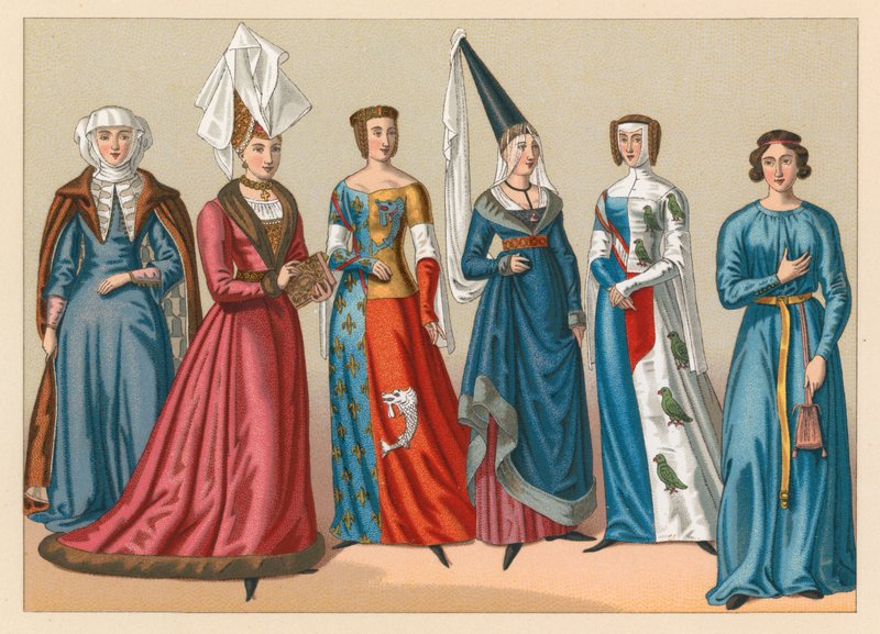 Costume del Medioevo da French School