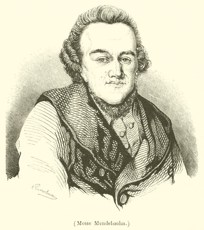 Moise Mendelssohn (incisione) da French School