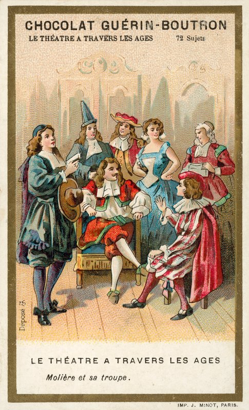 Molière e la sua compagnia di attori da French School