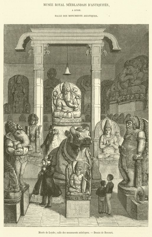 Museo di Leida, sala dei monumenti asiatici da French School