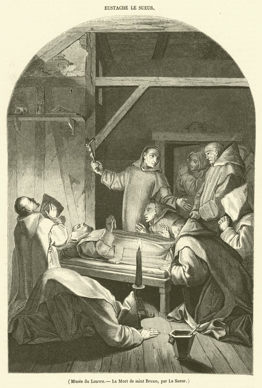 Museo del Louvre, La morte di San Bruno da French School