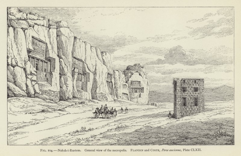 Naksh-i-Rustem, Vista generale della necropoli da French School