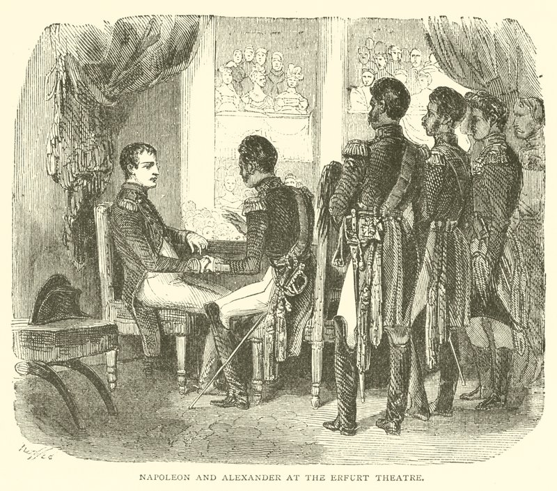 Napoleone e Alessandro al Teatro di Erfurt da French School