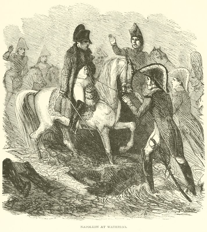 Napoleone a Waterloo (incisione) da French School