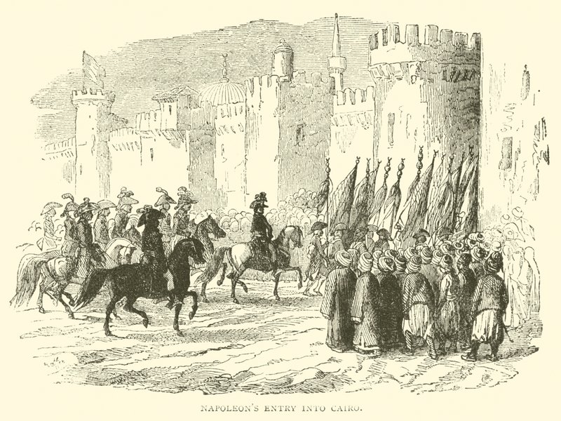 Ingresso di Napoleone al Cairo da French School