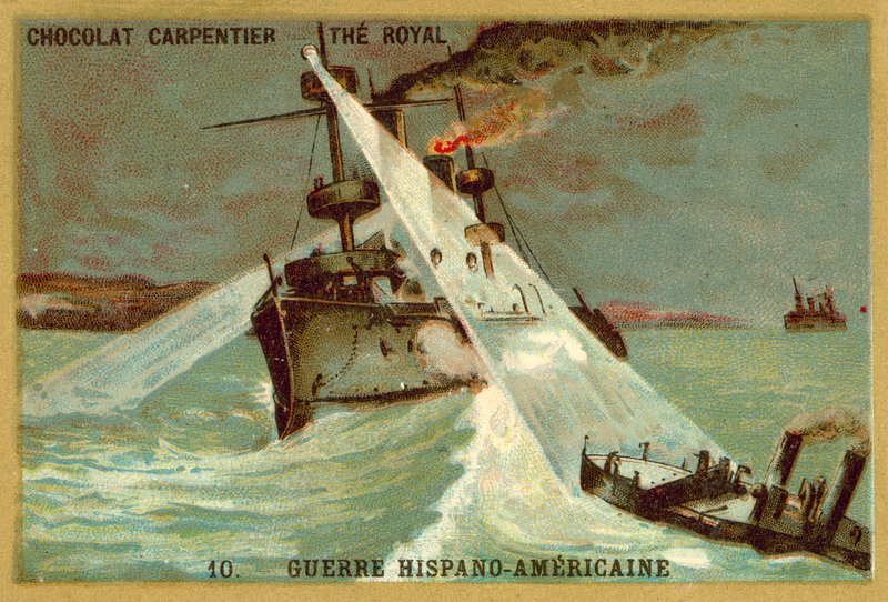 Scontro navale, guerra ispano-americana da French School