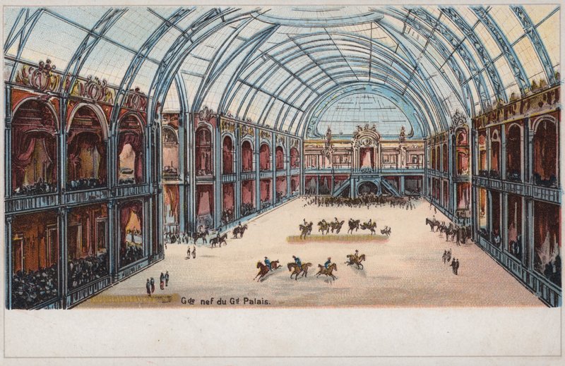 Navata del Grand Palais, Esposizione Universale, Parigi da French School