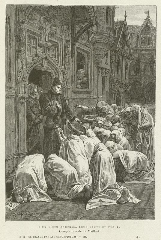 Uno di loro confessò la propria colpa e peccato da French School
