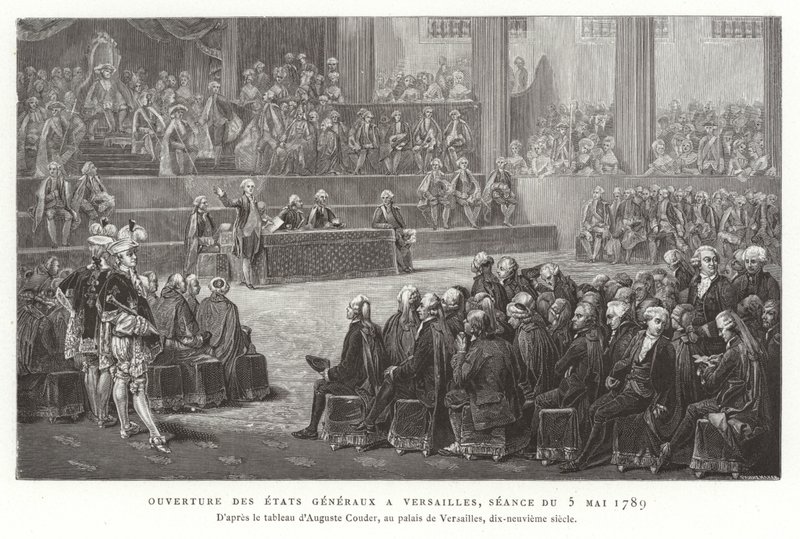 Apertura degli Stati Generali, Versailles, 5 maggio 1789 da French School