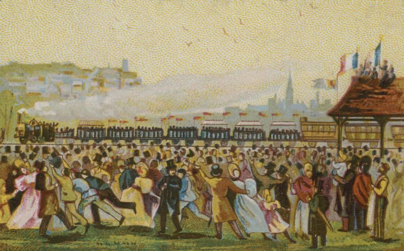 Apertura della prima ferrovia francese, 1832 da French School