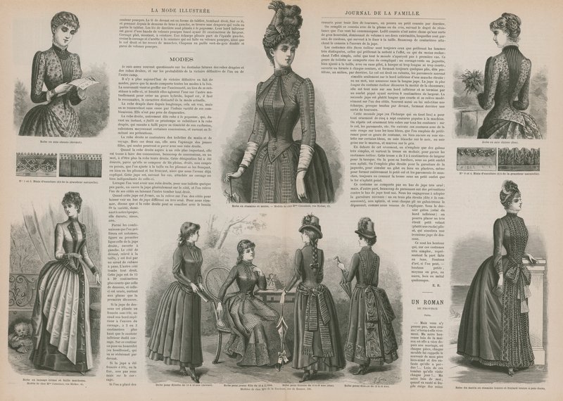 Pagina da La Mode Illustrée da French School