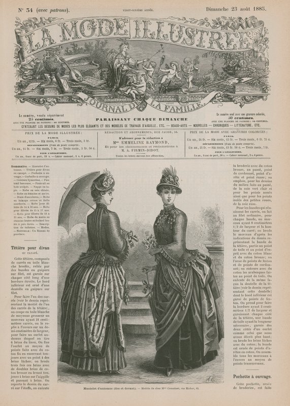Pagina da La Mode Illustrée da French School