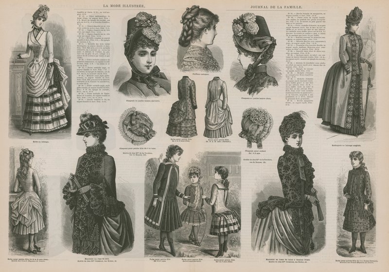 Pagina da La Mode Illustrée da French School