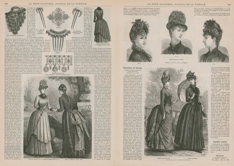 Pagina da La Mode Illustrée da French School
