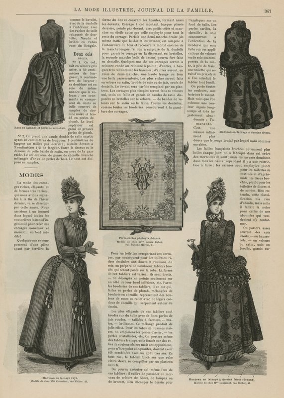 Pagina da La Mode Illustrée da French School