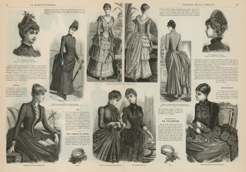 Pagina da La Mode Illustrée da French School