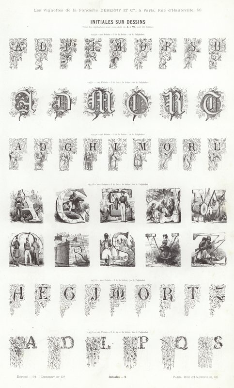 Pagina da Vignettes Typographiques da French School