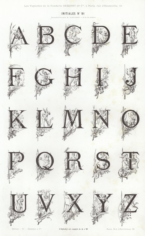 Pagina da Vignettes Typographiques da French School