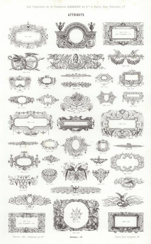 Pagina da Vignettes Typographiques da French School