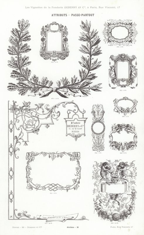 Pagina da Vignettes Typographiques da French School