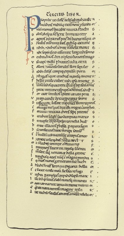 Pagina dalla Farsaglia di Lucano da French School