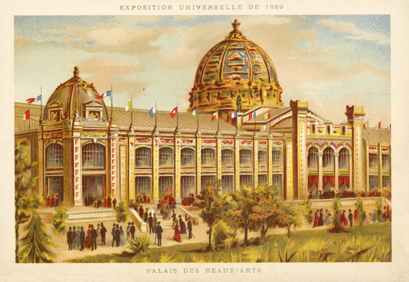 Palazzo delle Belle Arti, Esposizione Universale 1889, Parigi da French School