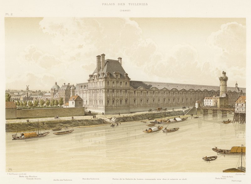Palais des Tuileries, 1640 da French School