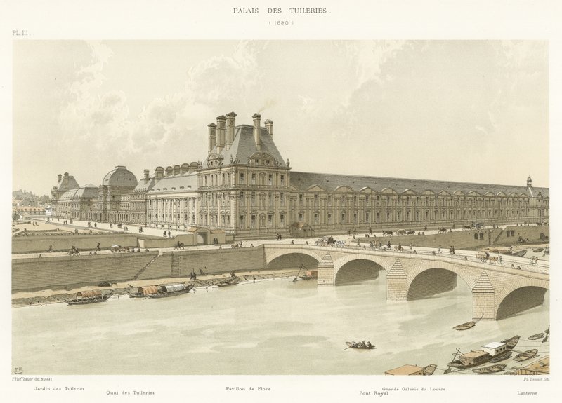 Palais des Tuileries, 1690 da French School