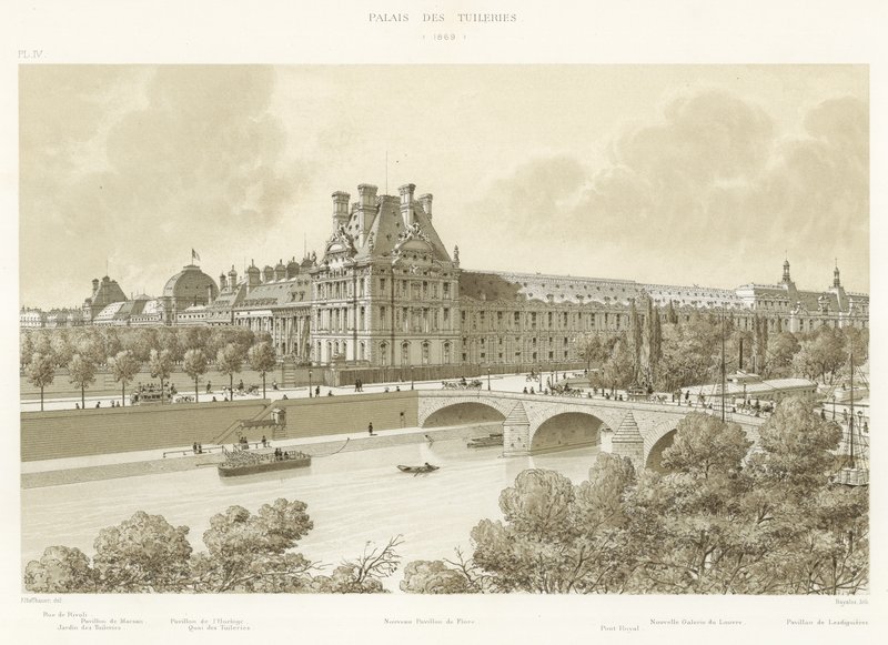 Palais des Tuileries, 1869 da French School