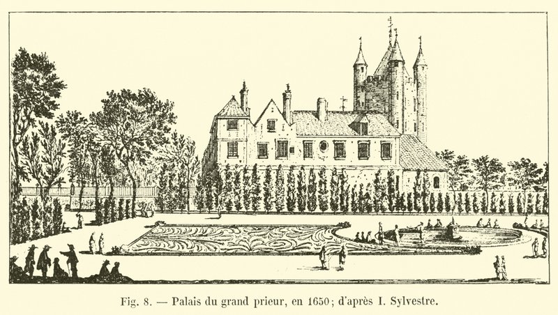 Palazzo del gran priore, nel 1650; da I. Sylvestre da French School