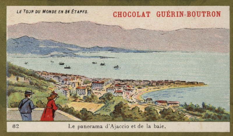 Panorama di Ajaccio e della baia da French School