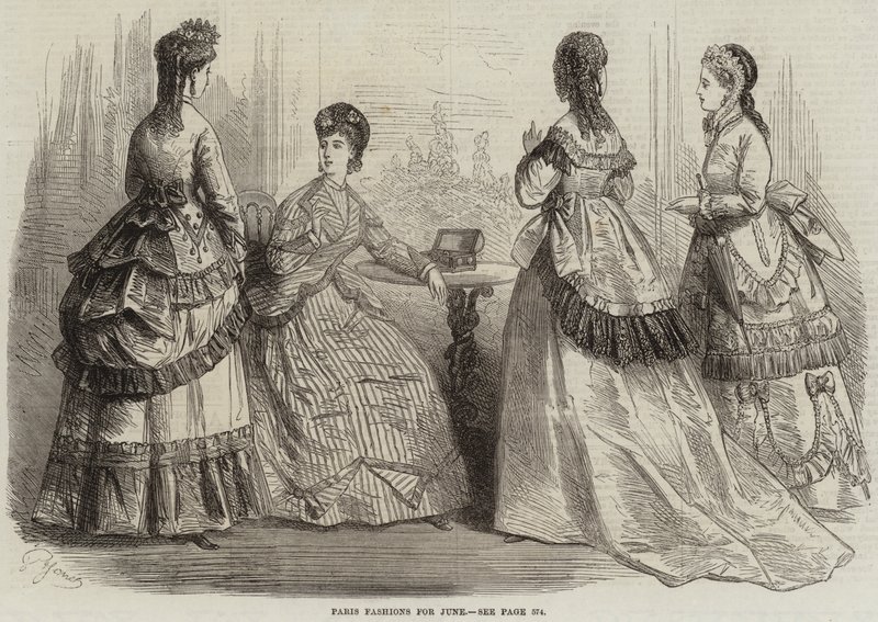 Moda parigina per giugno (incisione) da French School