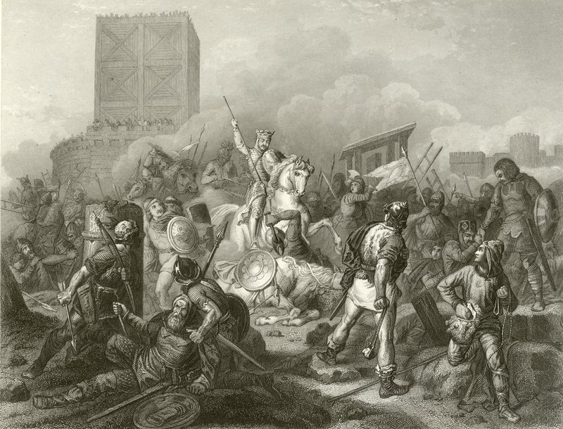 Parigi assediata dai Normanni, 885 da French School