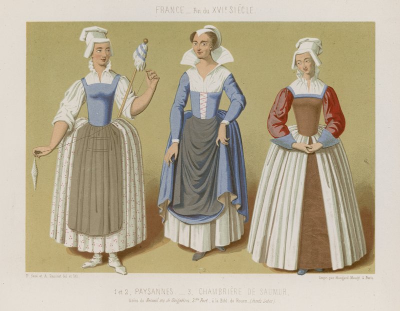Contadino e le cameriere di Saumur da French School