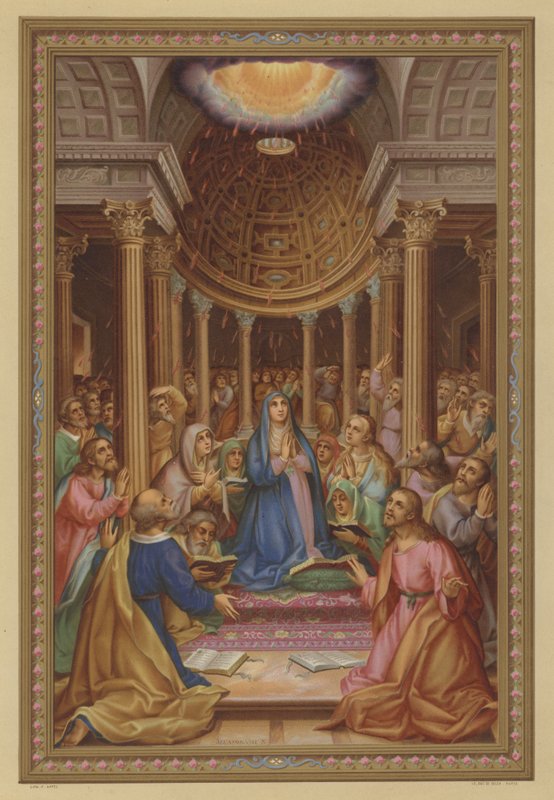 Pentecoste (cromolito) da French School