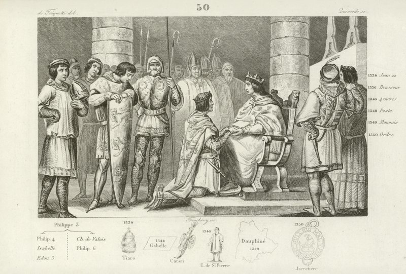 Filippo VI di Valois rende omaggio a Edoardo III d