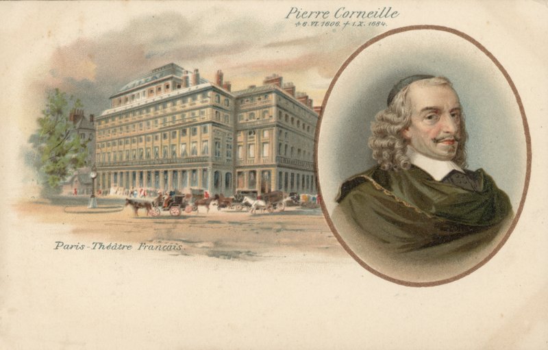 Pierre Corneille (litografia a colori) da French School