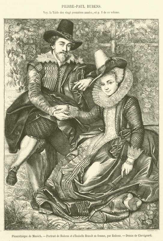Pinacoteca di Monaco, Ritratto di Rubens e di Isabelle Brandt sua moglie da French School