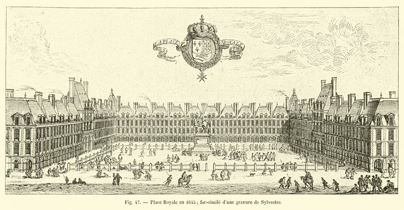 Place Royale nel 1645 da French School