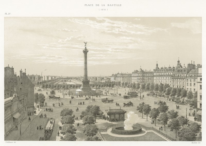 Place de la Bastille, 1878 da French School
