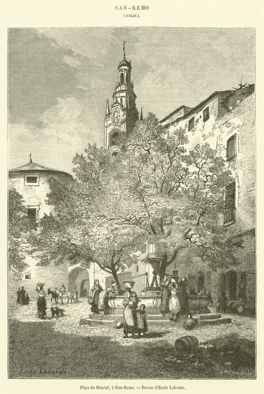 Piazza del Mercato, a Sanremo da French School