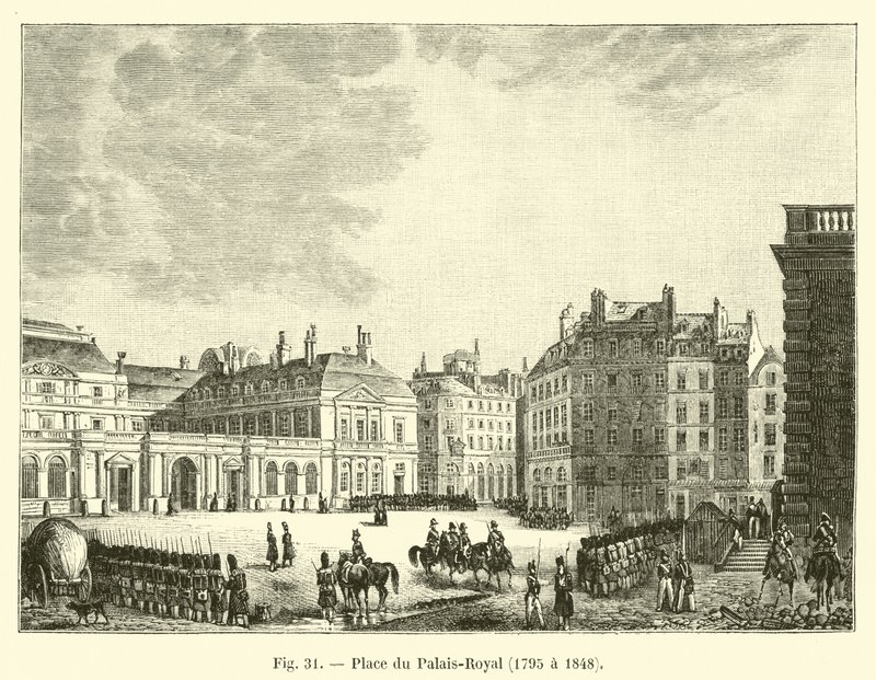 Piazza del Palais-Royal, 1795 a 1848 da French School