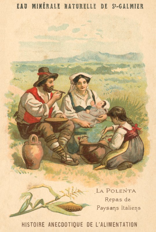 Polenta, pasto dei contadini italiani da French School