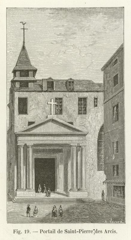 Portale di Saint-Pierre des Arcis da French School