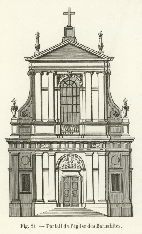 Portale della chiesa dei Barnabiti da French School