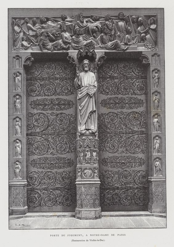 Portale del Giudizio Universale, Notre Dame de Paris da French School