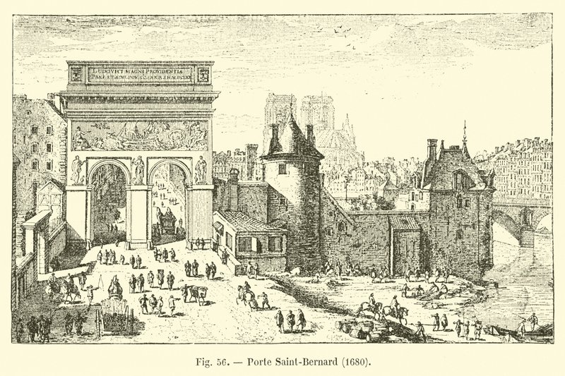 Porta Saint-Bernard, 1680 da French School