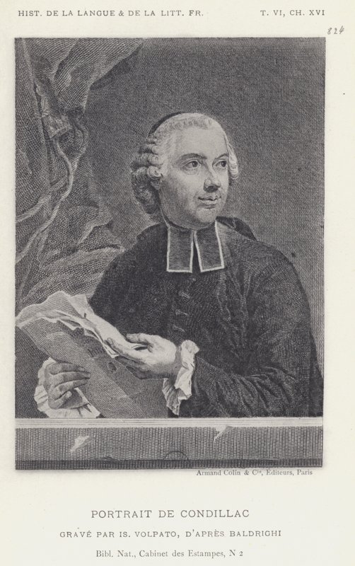 Ritratto di Condillac da French School